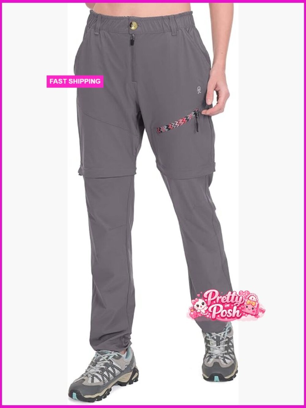 Lightweight Convertible Zip-Off Hiking Pants Quick Dry UPF 50